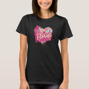 Blumenhändler Blumen Mit Herz Vintage-Gartendesign T-Shirt