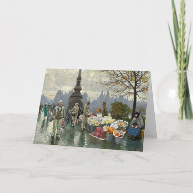 Blumenhändler | Paul Fischer Karte (Vorderseite)