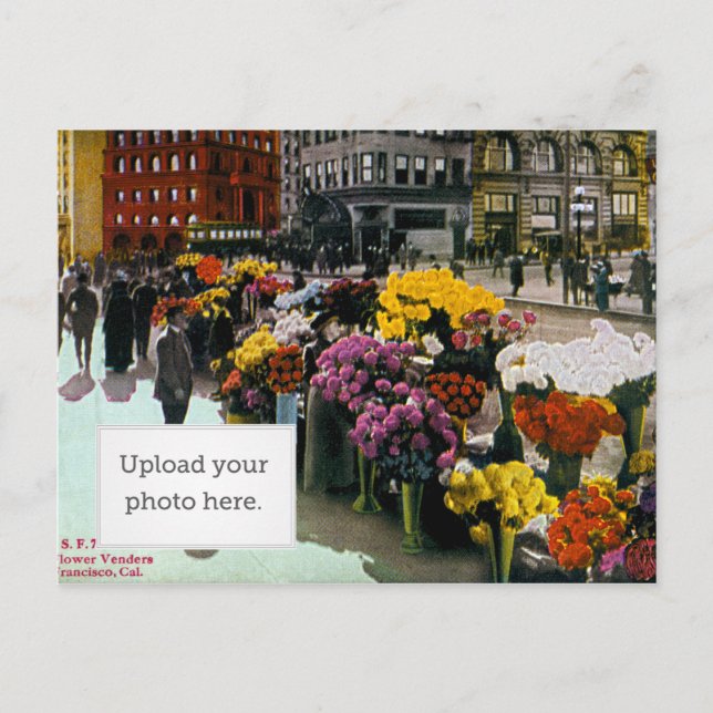 Blumenhändler Postkarte (Vorderseite)