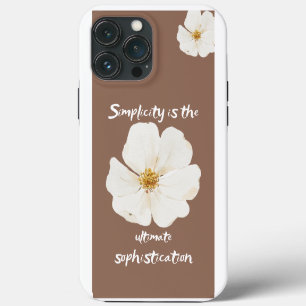 Blumenhandyhülle mit der Eleganz der Einfachheit iPhone 13 Pro Max Hülle