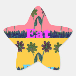 Blumenharmonie, Baby Pink Bliss zauberhafte Farben Stern-Aufkleber