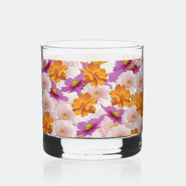 Blumenharmonie Whiskyglas (Vorderseite)