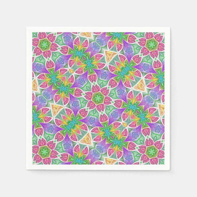 Blumenhaze Serviette (Vorderseite)