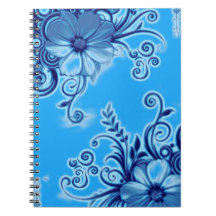 Blumenheft Blau
