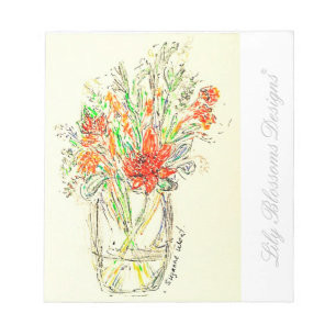 Blumenheft Notizblock