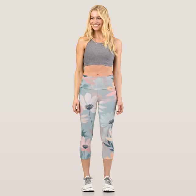 Blumenheilung Capri Leggings (Vorderseite)