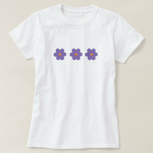 Blumenhemd, Blume der lila Wildblume T-Shirt