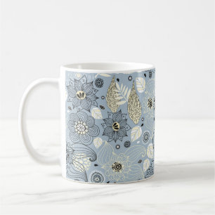 Blumenherbstdesign Kaffeetasse