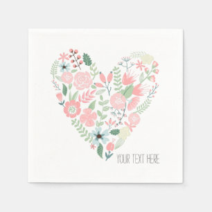 Blumenherz Geburtstag Serviette