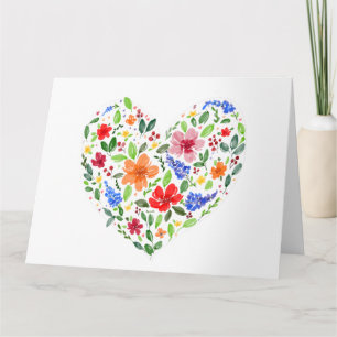 Blumenherz Karte
