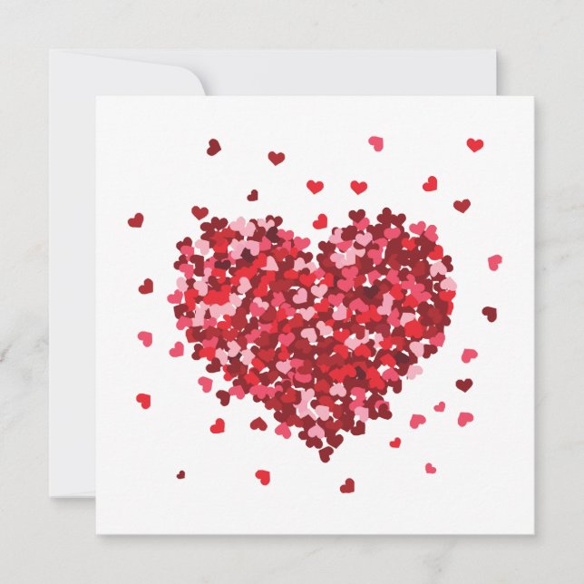 Blumenherz Liebe Valentinstag (Vorderseite)