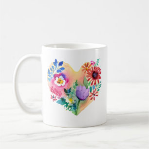 Blumenherz mit Tante Zitat Kaffeetasse