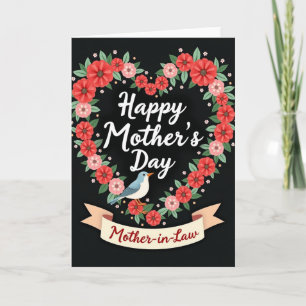 Blumenherz Mutter Karte