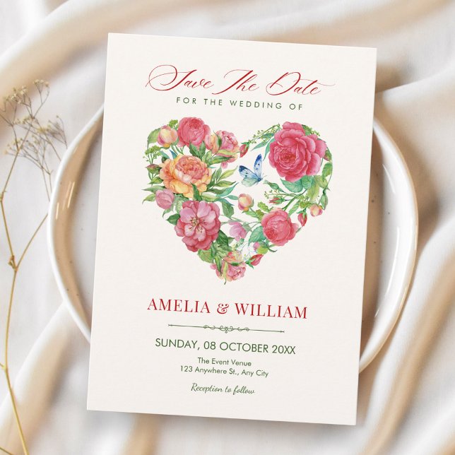 Blumenherz  save the date (Von Creator hochgeladen)