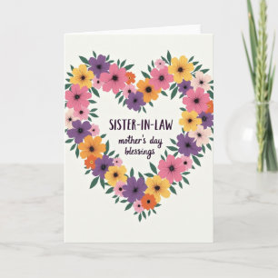 Blumenherz Schwägerin Karte