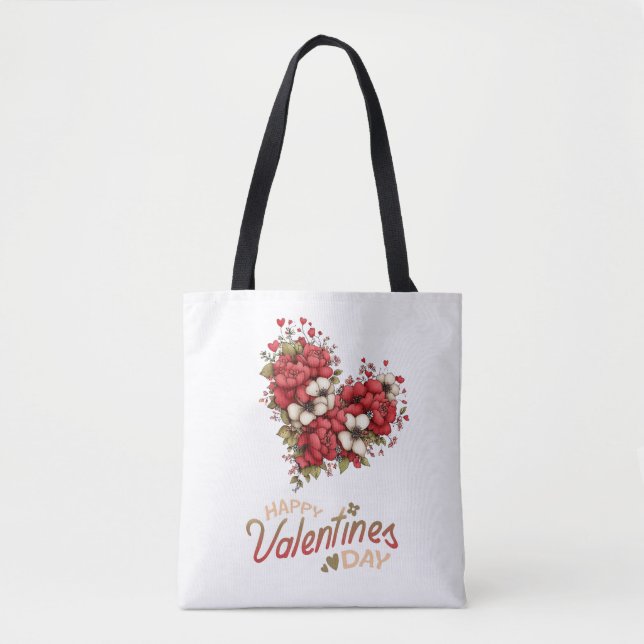 Blumenherz-Strauß Valentinstag (Vorderseite)