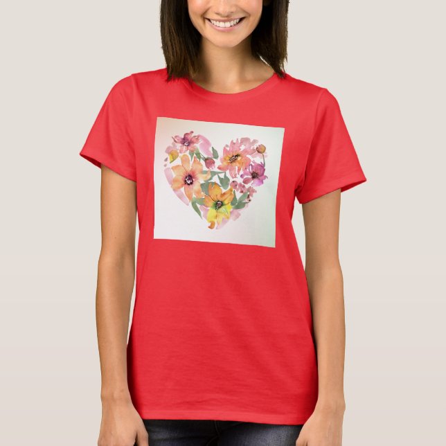 Blumenherz-T - Shirt (Vorderseite)