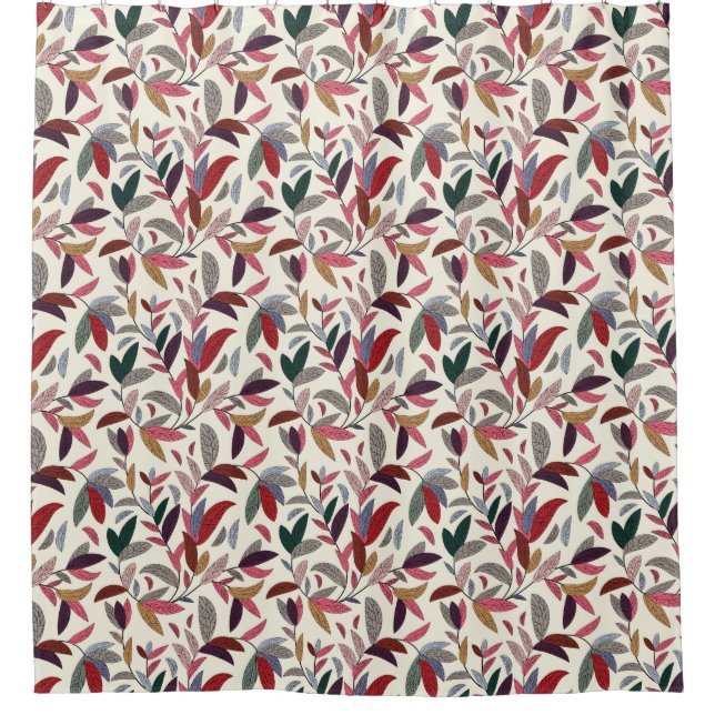 Blumenhintergrund 2 duschvorhang (Vorderseite)