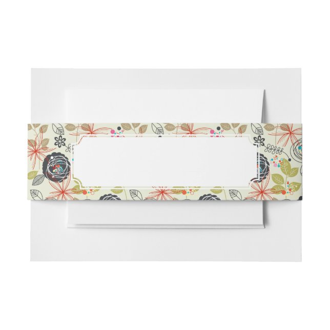 Blumenhintergrund 2 einladungsbanderole (Vorderseite Beispiel)
