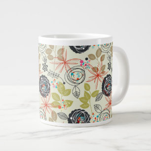 Blumenhintergrund 2 Jumbo-Tasse