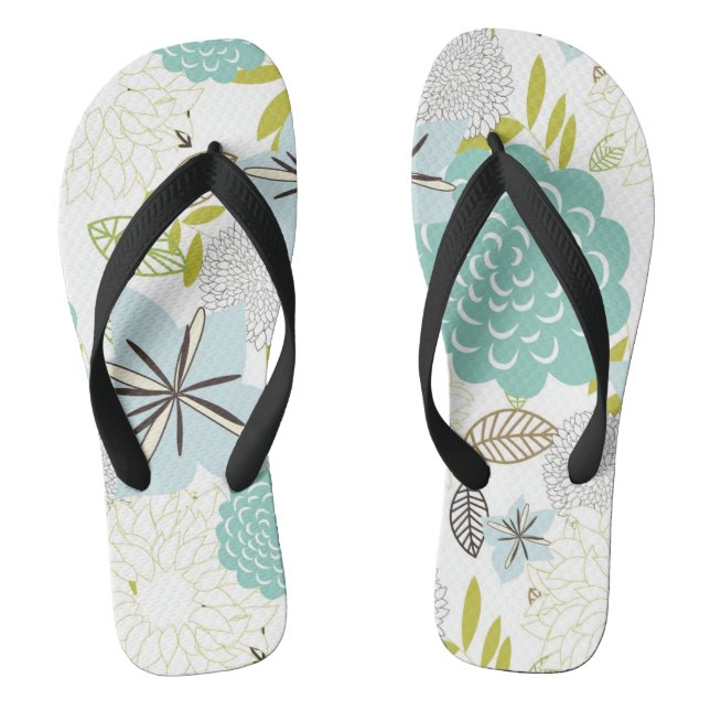 Blumenhintergrund 5 flip flops (Fußbett)