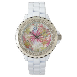 Blumenhintergrund 6 armbanduhr
