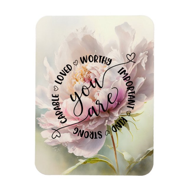 Blumenhintergrund. Frühlingsblüte Magnet (Vertikal)