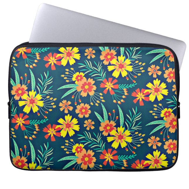 Blumenhintergrund Schönes Design-46566 Laptopschutzhülle (Vorderseite)