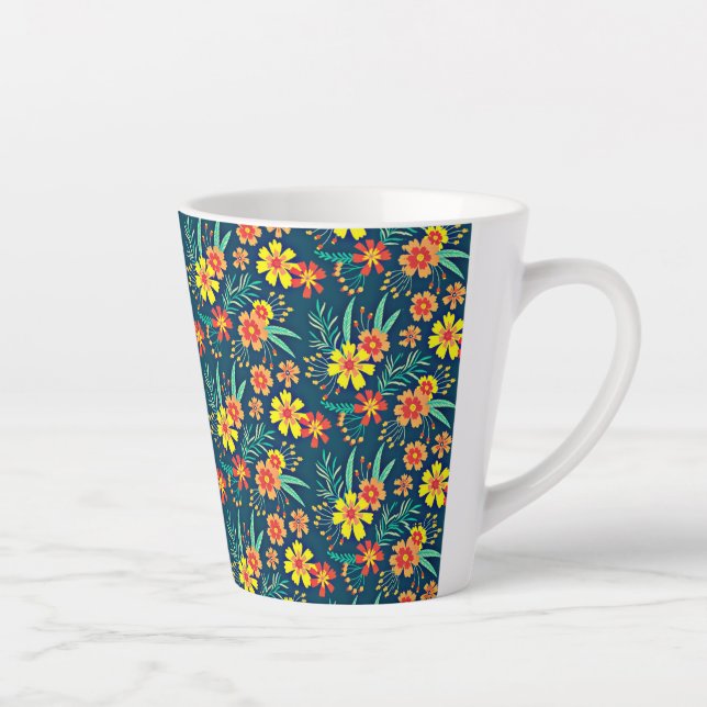 Blumenhintergrund Schönes Design-46566 Milchtasse (Rechts)
