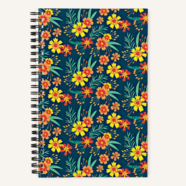 Blumenhintergrund Schönes Design-46566 Notizbuch (Vorderseite)