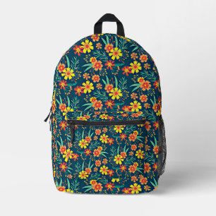 Blumenhintergrund Schönes Design Bedruckter Rucksack