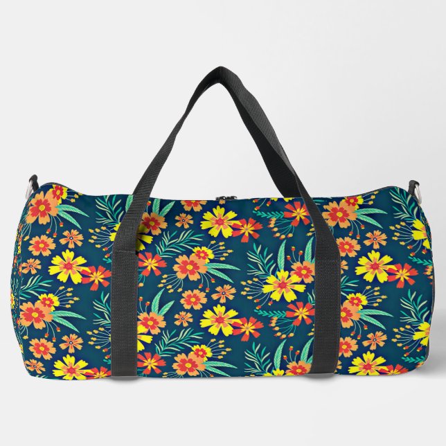 Blumenhintergrund Schönes Design Duffle Bag (Vorderseite)