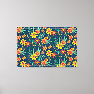 Blumenhintergrund Schönes Design Leinwanddruck