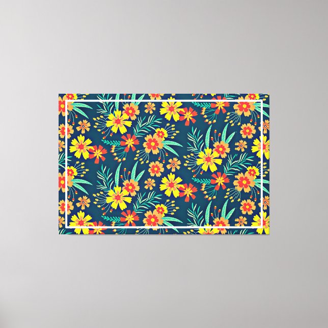 Blumenhintergrund Schönes Design Leinwanddruck (Vorderseite)
