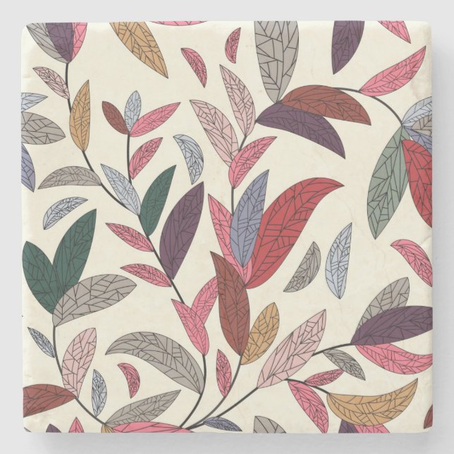 Blumenhintergrund Steinuntersetzer (Vorderseite)