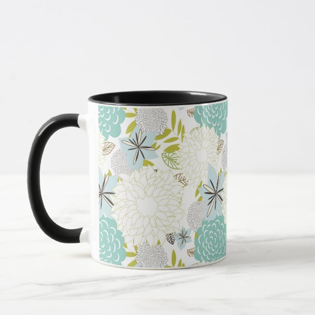 Blumenhintergrund Tasse (Links)