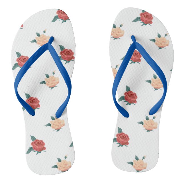 Blumenhintergrund von Rose Flip Flops (Fußbett)