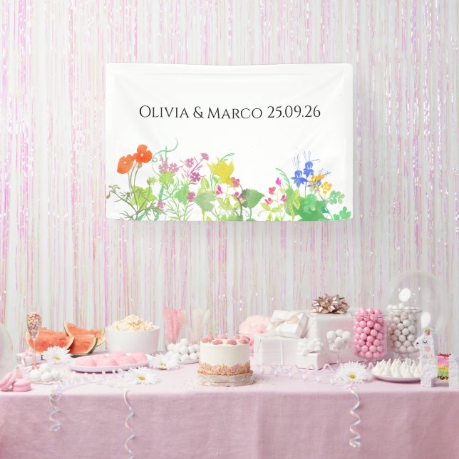 Blumenhochzeit  banner (Party)