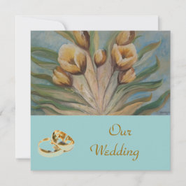 Blumenhochzeit Einladung