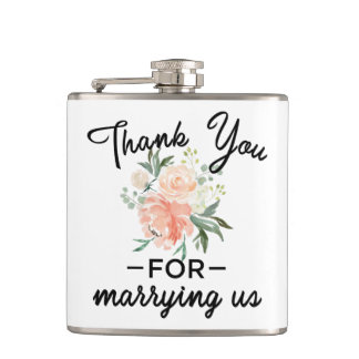 Blumenhochzeit Flachmann