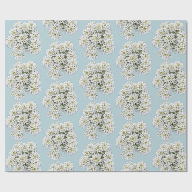 Blumenhochzeit Geschenkpapier (Flach)