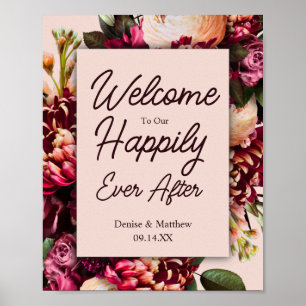 Blumenhochzeit Poster