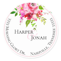 Blumenhochzeit-Rücksendeadresse