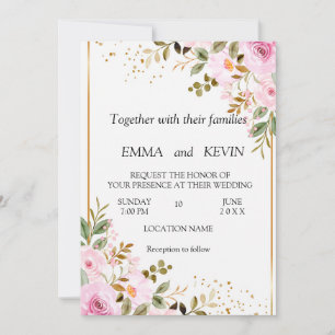 Blumenhochzeit Save The Date