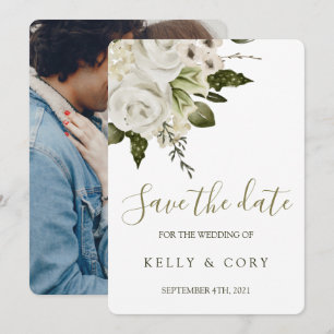 Blumenhochzeit speichert die Datumskarten Save The Date