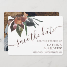 Blumenhochzeit speichert die Datumskarten Save The Date