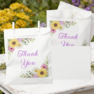 Blumenhochzeit Wildblume Sonnenblume Gänseblümchen Geschenktütchen