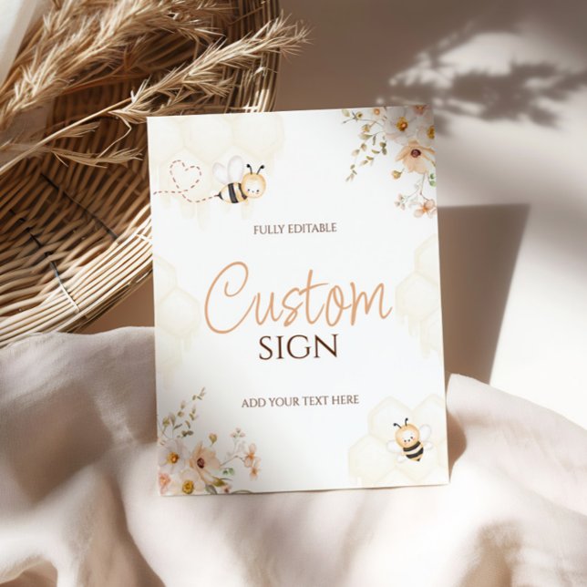 Blumenhonig Bumble Bee Baby Dusche Eigenmarke Fotodruck (Von Creator hochgeladen)