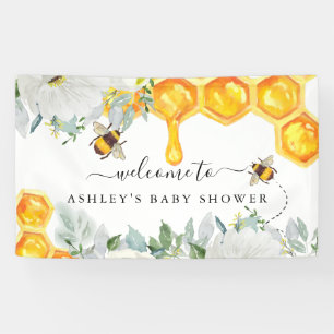 Blumenhonigwaben-Hummel   Babyparty-Banner Banner