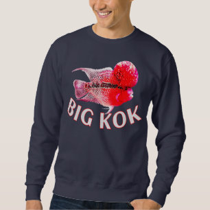 Blumenhorn Cichlid Big Kok Joke Funny Monster Sweatshirt